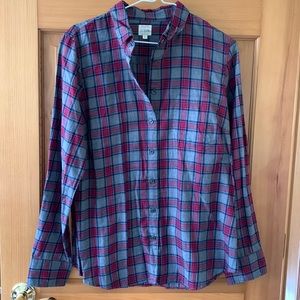J.Crew Plaid Button-Up Shirt